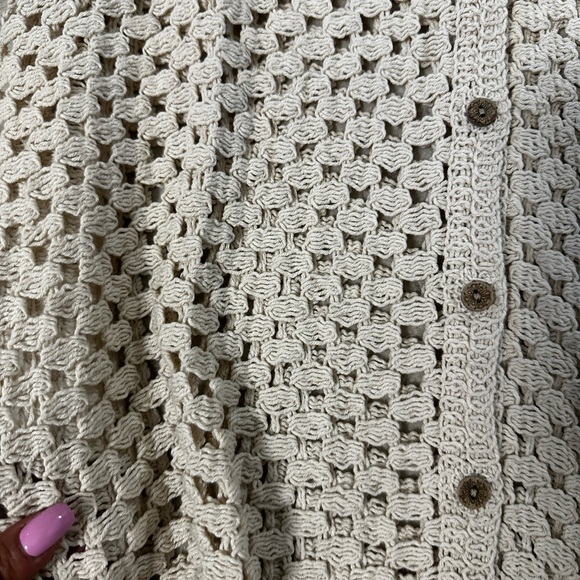 New🩷 Open knit oat button cardigan - Picture 8 of 9